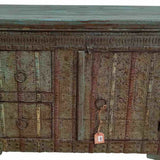 Sideboard Alexandra House Living Green Mango wood 45 x 77 x 120 cm-2