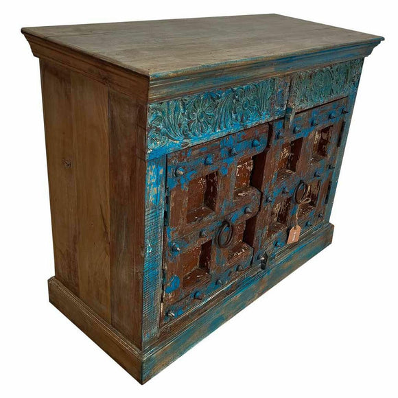 Sideboard Alexandra House Living Blue Mango wood 43 x 86 x 119 cm-0