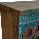 Sideboard Alexandra House Living Blue Mango wood 43 x 86 x 119 cm-1