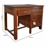 Desk Alexandra House Living Brown 48 x 81 x 87 cm-1