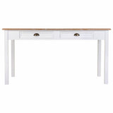 Table Alexandra House Living White Brown 80 x 78 x 150 cm With boxes-5