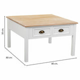 Centre Table Alexandra House Living White Brown Zinc Alloy MDF Wood 80 x 50 x 80 cm-6