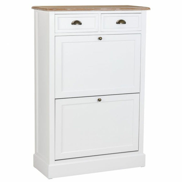 Shoe cupboard Alexandra House Living White Brown 33 x 120 x 80 cm-0