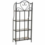 Shelves Alexandra House Living Black Iron Tile 27 x 133 x 57 cm-3