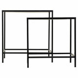 Flower Pot Stand Alexandra House Living Black Iron Tile 37 x 51 x 50 cm 2 Pieces-8