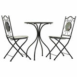 Table set with 2 chairs Alexandra House Living Black 60 x 75 x 60 cm-7