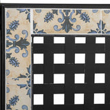 Bench Alexandra House Living Black Iron Tile 50 x 88 x 110 cm-1