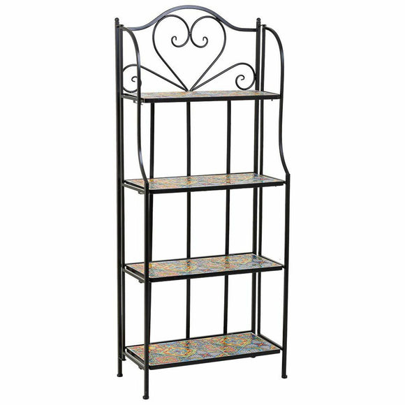 Shelves Alexandra House Living Black Iron Tile 27 x 133 x 57 cm-0