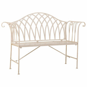 Bench Alexandra House Living White Iron 50 x 88 x 110 cm-0