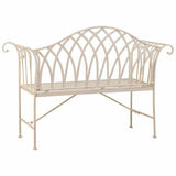 Bench Alexandra House Living White Iron 50 x 88 x 110 cm-4