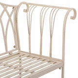 Bench Alexandra House Living White Iron 50 x 88 x 110 cm-3