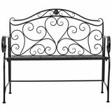 Bench Alexandra House Living Black Iron 50 x 88 x 110 cm-5