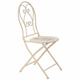 Table set with 2 chairs Alexandra House Living White 60 x 75 x 60 cm-2