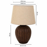 Desk lamp Alexandra House Living Brown Polyresin 220-240 V 27 x 40 x 27 cm-5