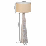 Floor Lamp Alexandra House Living White 220-240 V 20 x 122 x 20 cm-6