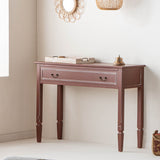 Hall Table with Drawers Alexandra House Living Brown Natural Fir wood MDF Wood 38 x 82 x 112 cm-7