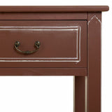 Hall Table with Drawers Alexandra House Living Brown Natural Fir wood MDF Wood 38 x 82 x 112 cm-2