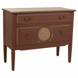 Chest of drawers Alexandra House Living Brown Natural Rattan Fir wood MDF Wood 38 x 72 x 88 cm-0