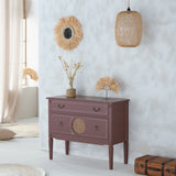 Chest of drawers Alexandra House Living Brown Natural Rattan Fir wood MDF Wood 38 x 72 x 88 cm-8