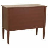 Chest of drawers Alexandra House Living Brown Natural Rattan Fir wood MDF Wood 38 x 72 x 88 cm-4