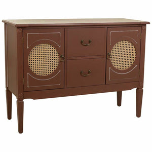 Sideboard Alexandra House Living Brown Natural Rattan Fir wood 40 x 78 x 106 cm-0