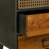 Cupboard Alexandra House Living Brown Iron 39 x 89 x 50 cm-2