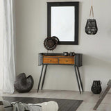 Hall Table with Drawers Alexandra House Living Brown Iron 35 x 81 x 90 cm-7