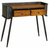 Hall Table with Drawers Alexandra House Living Brown Iron 35 x 81 x 90 cm-6