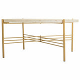 Centre Table Alexandra House Living White Metal Fir wood MDF Wood 80 x 36 x 80 cm-5