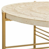 Centre Table Alexandra House Living White Metal Fir wood MDF Wood 80 x 36 x 80 cm-1