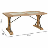 Table Alexandra House Living Brown 85 x 78 x 180 cm-5