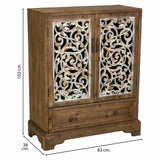 Cupboard Alexandra House Living Brown Fir wood MDF Wood 38 x 102 x 83 cm-6