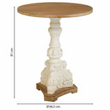 Centre Table Alexandra House Living White Fir wood MDF Wood 66 x 81 x 66 cm-4