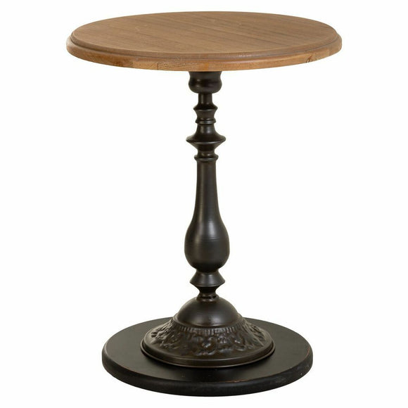 Centre Table Alexandra House Living Black Metal Fir wood MDF Wood 50 x 65 x 50 cm-0