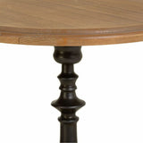 Centre Table Alexandra House Living Black Metal Fir wood MDF Wood 50 x 65 x 50 cm-2