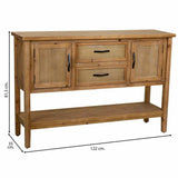 Hall Table with Drawers Alexandra House Living Brown Fir wood MDF Wood 35 x 81 x 122 cm-6