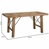 Table Alexandra House Living Brown 80 x 77 x 160 cm-5