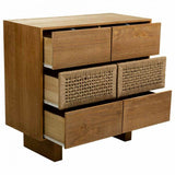 Chest of drawers Alexandra House Living Brown Rope Fir wood Paolownia wood 36 x 75 x 80 cm-7