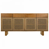 Sideboard Alexandra House Living Brown Fir wood Paolownia wood 36 x 75 x 160 cm-8