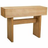 Hall Table with Drawers Alexandra House Living Brown Rope Fir wood Paolownia wood 36 x 77 x 110 cm-4