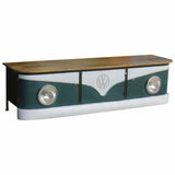 Sideboard Alexandra House Living Blue White Iron Mango wood 50 x 50 x 183 cm-7