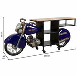 Bottle rack bar Alexandra House Living Drive Blue 45 x 98 x 235 cm-6