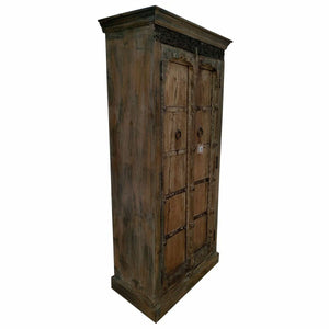 Cupboard Alexandra House Living Brown polystyrene Mango wood 43 x 188 x 91 cm-0