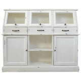 Sideboard Alexandra House Living White Glass Mango wood 45 x 106 x 125 cm-4