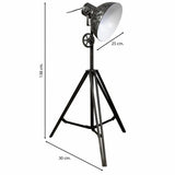 Floor Lamp Alexandra House Living Black 25 x 138 x 30 cm-6