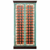 Cupboard Alexandra House Living Multicolour Brass Mango wood 40 x 90 x 180 cm-6