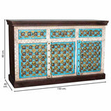 Sideboard Alexandra House Living Brass Mango wood 40 x 150 x 90 cm-6