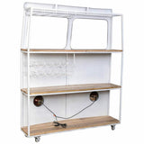 Bottle rack bar Alexandra House Living Drive White Red 40 x 135 x 178 cm-4