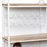 Bottle rack bar Alexandra House Living Drive Blue White 40 x 135 x 178 cm-1