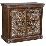 Console Alexandra House Living Brown Mango wood 40 x 90 x 80 cm-0